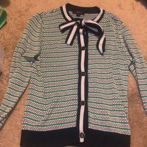 Jcrew Tie Neck Sweater